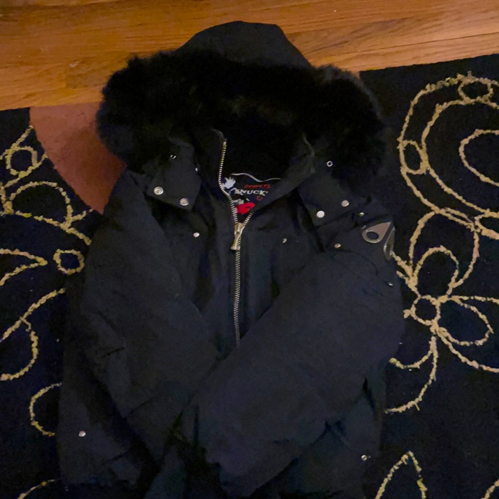 Black women’s moose knuckle coat